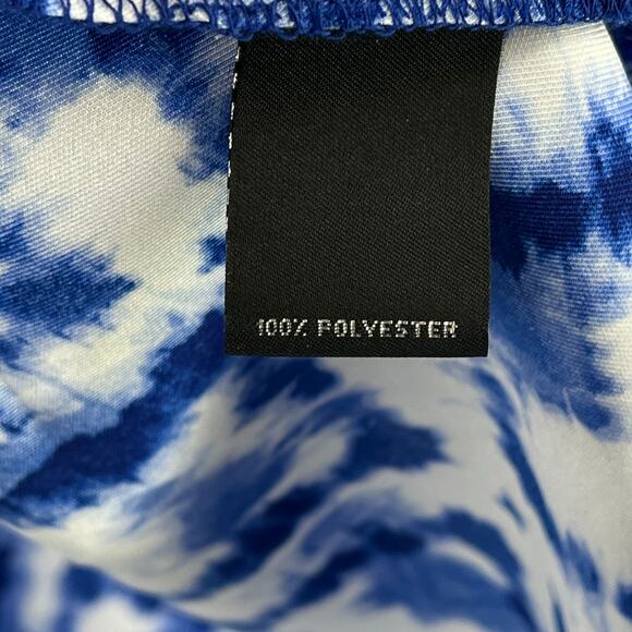 Slim Factor Investments Royal Blue Tie Dye Kimono Top Shirt Plus Size 2X - Picture 7 of 7